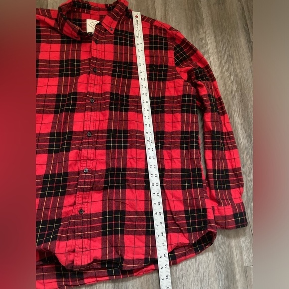 NEW St Johns Bay Shirt Men 2XL Button Down Red Black Buffalo Plaid Flannel Check - Picture 3 of 5